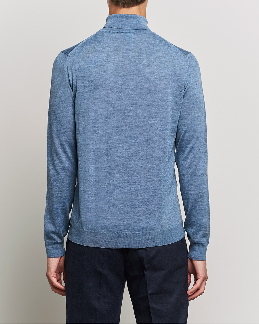 Homme | Pulls Et Tricots | Stenströms | Fine Merino Rollneck Light Blue