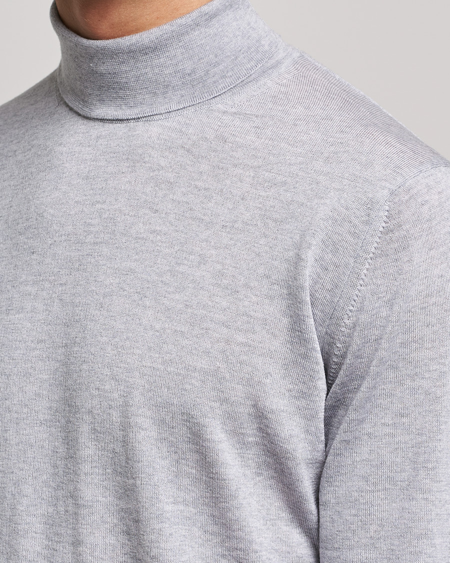 Homme | Pulls Et Tricots | Stenströms | Fine Merino Rollneck Light Grey