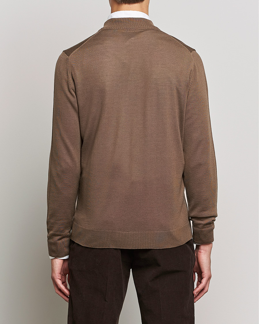 Homme | Pulls Et Tricots | Stenströms | Merino Full Zip Brown