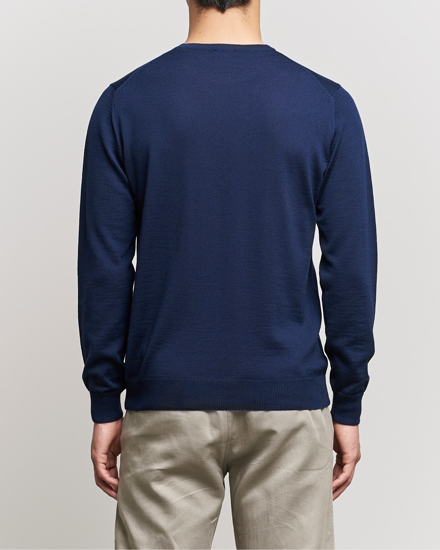 Homme | Pulls Et Tricots | Stenströms | Merino Crew Neck Navy