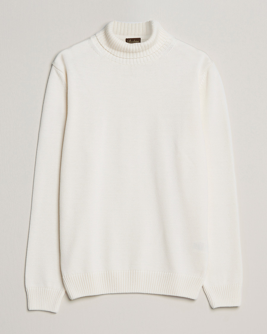 Homme | Pulls Et Tricots | Stenströms | Chunky Merino Rollneck Creme White