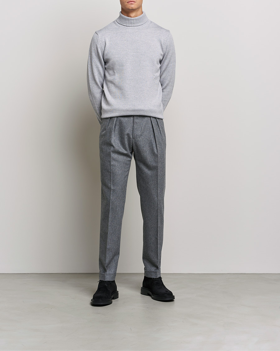 Homme | Pulls Et Tricots | Stenströms | Chunky Merino Rollneck Light Grey