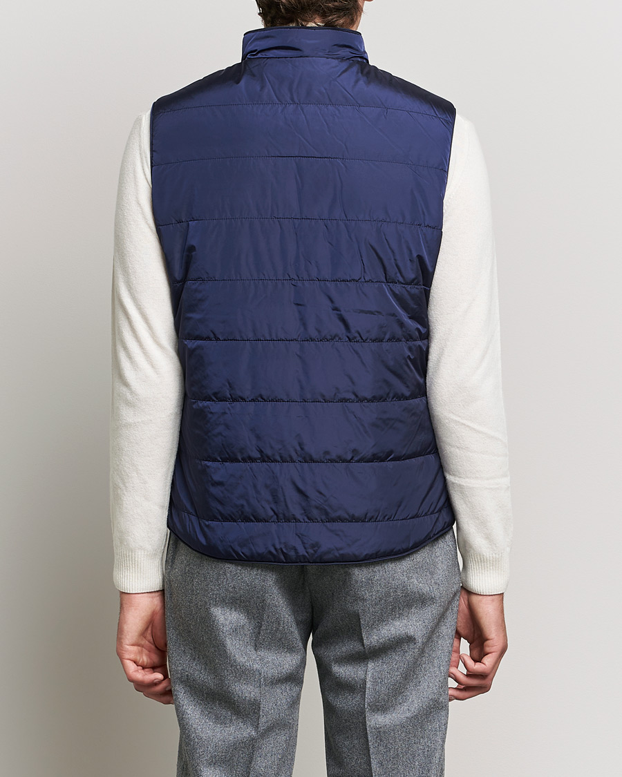 Homme | Gilets | Stenströms | Padded Nylon Vest Navy