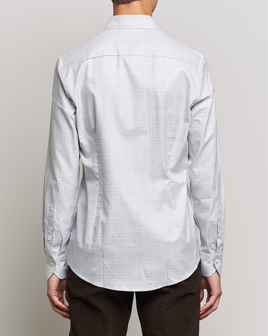 Homme | Chemises | Stenströms | Slimline Cut Away Checked Shirt Green