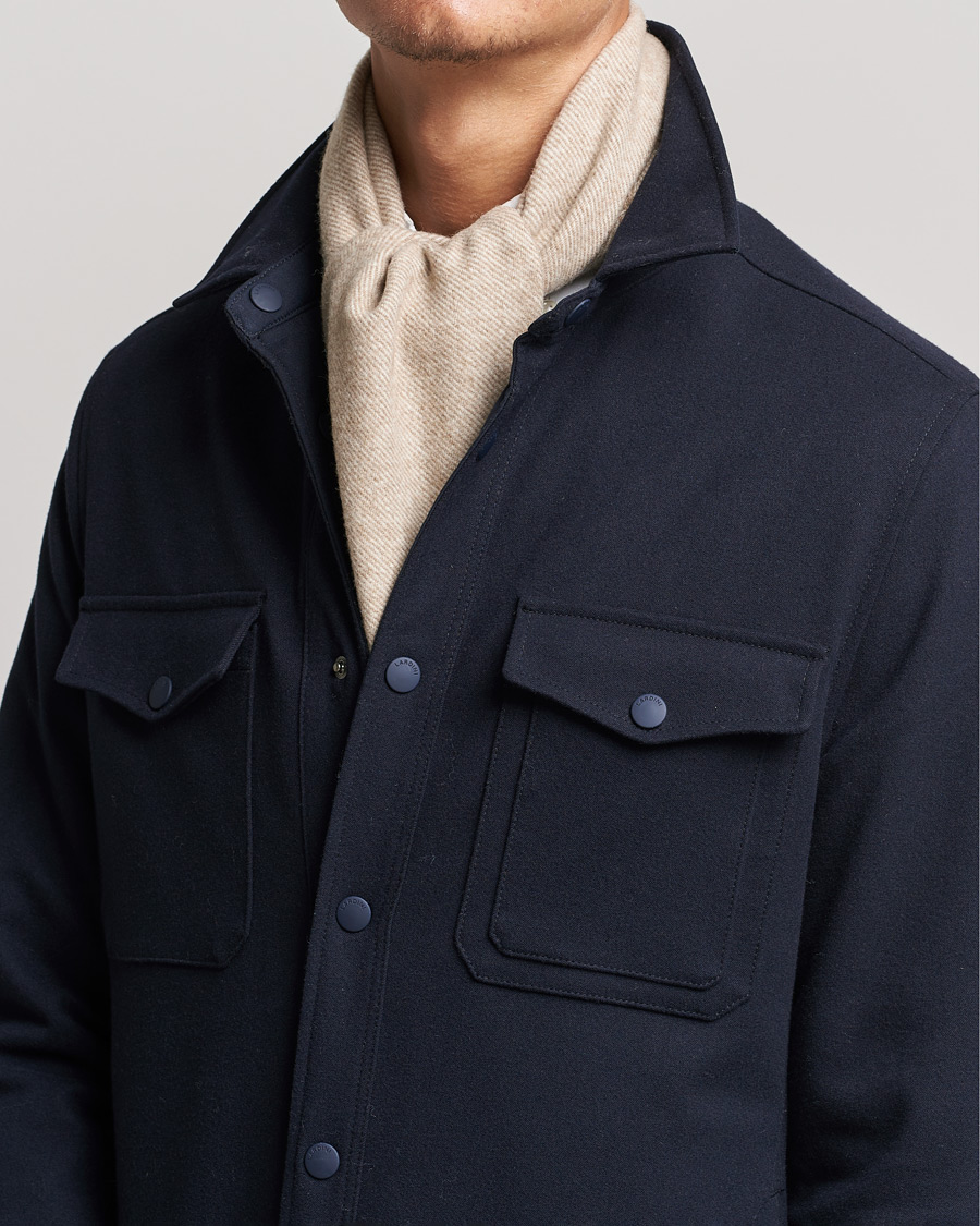 Homme | Stenströms Herringbone Wool Scarf Beige | Stenströms | Herringbone Wool Scarf Beige