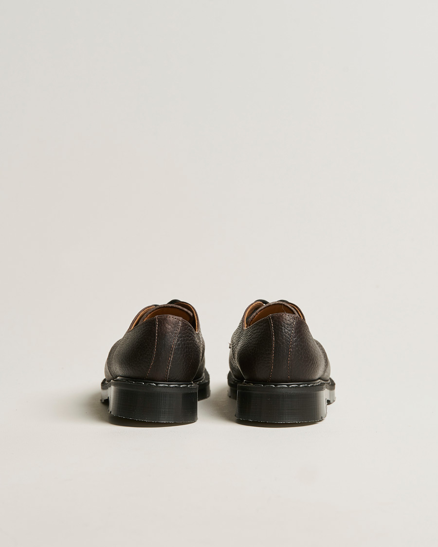 Homme | Solovair 3 Eye Gibson Shoe Dark Brown Grain | Solovair | 3 Eye Gibson Shoe Dark Brown Grain