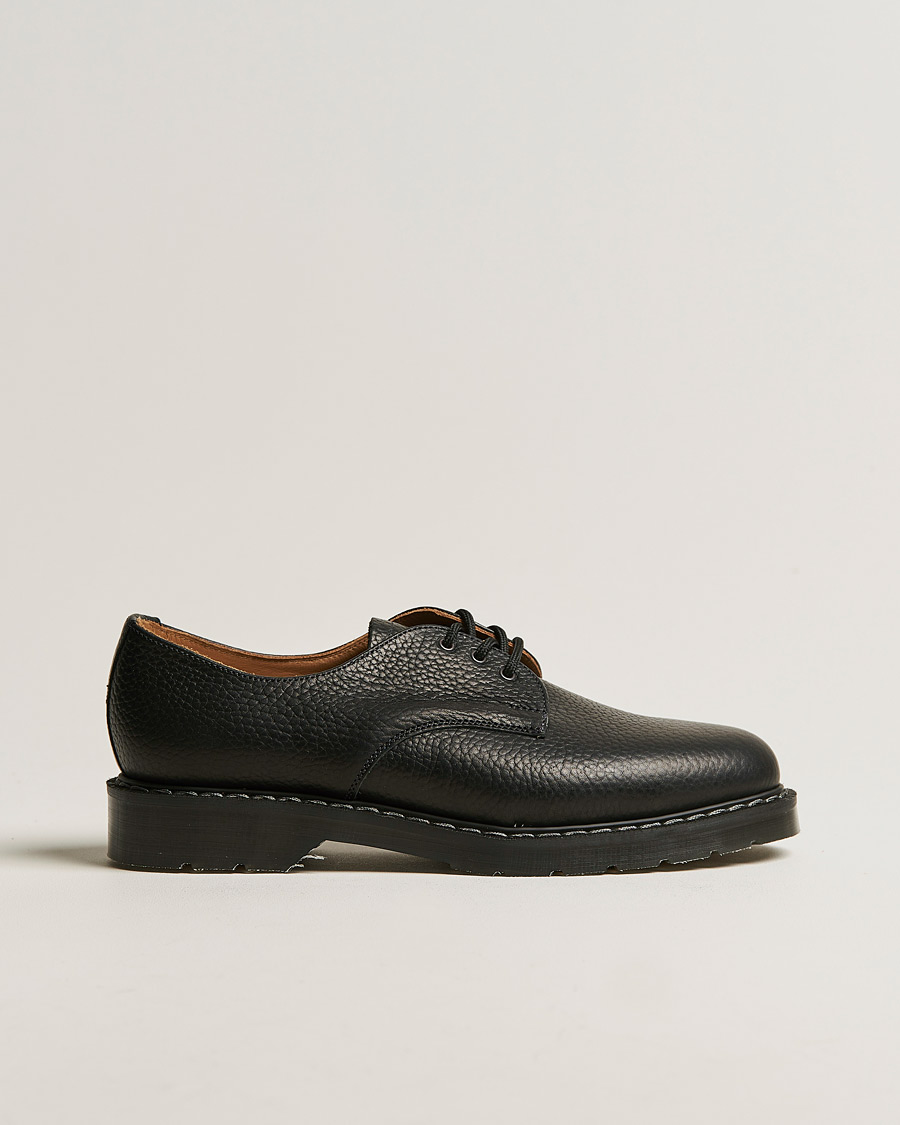 Homme | Solovair 3 Eye Gibson Shoe Black Grain | Solovair | 3 Eye Gibson Shoe Black Grain