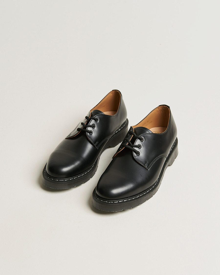 Homme | Chaussures | Solovair | 3 Eye Gibson Shoe Black Shine