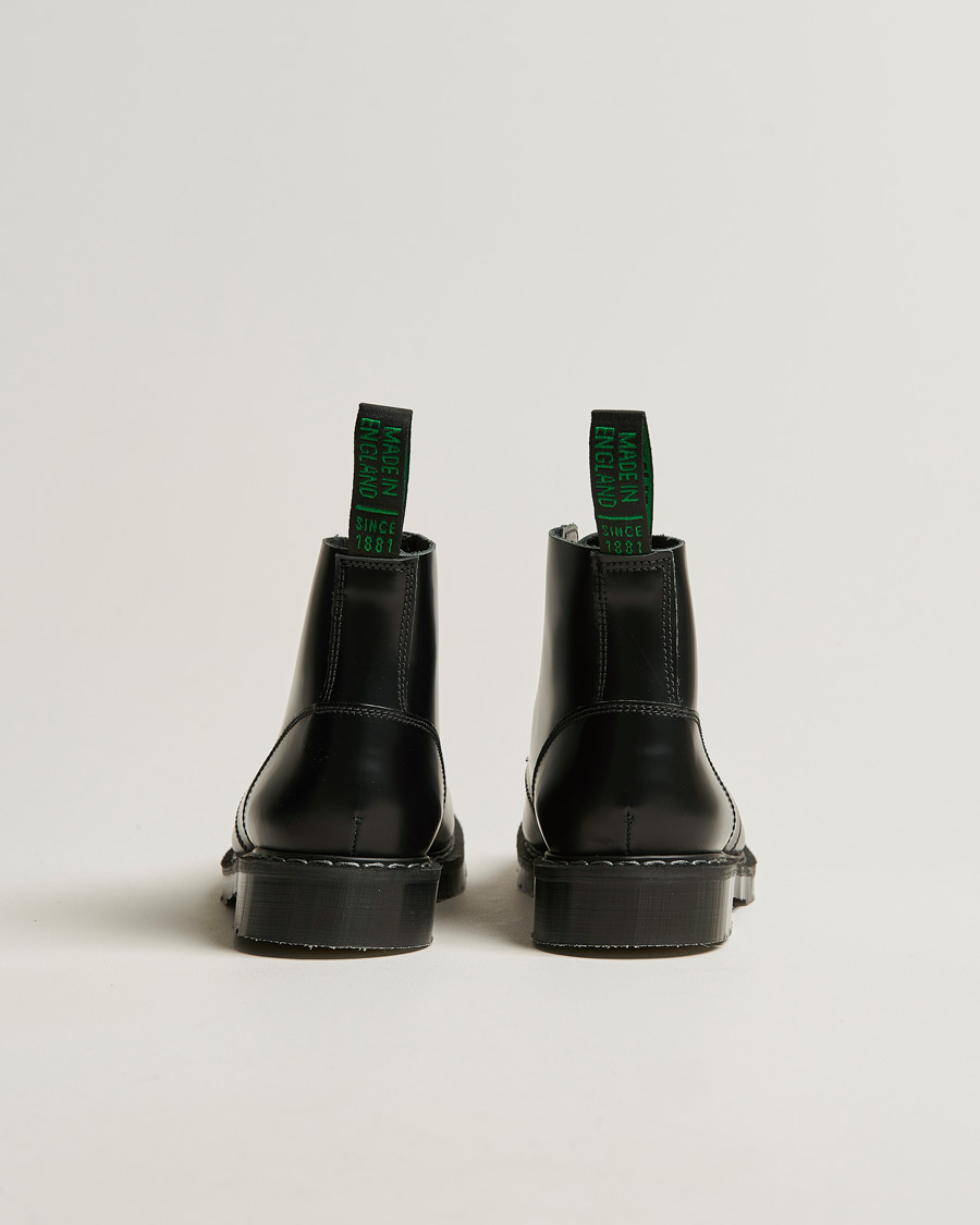 Homme | Bottes | Solovair | 6 Eye Astronaut Boot Black Shine