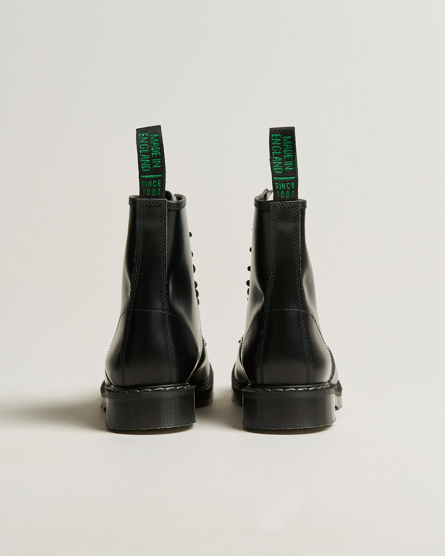Homme | Bottes | Solovair | 8 Eye Derby Boot Black Shine