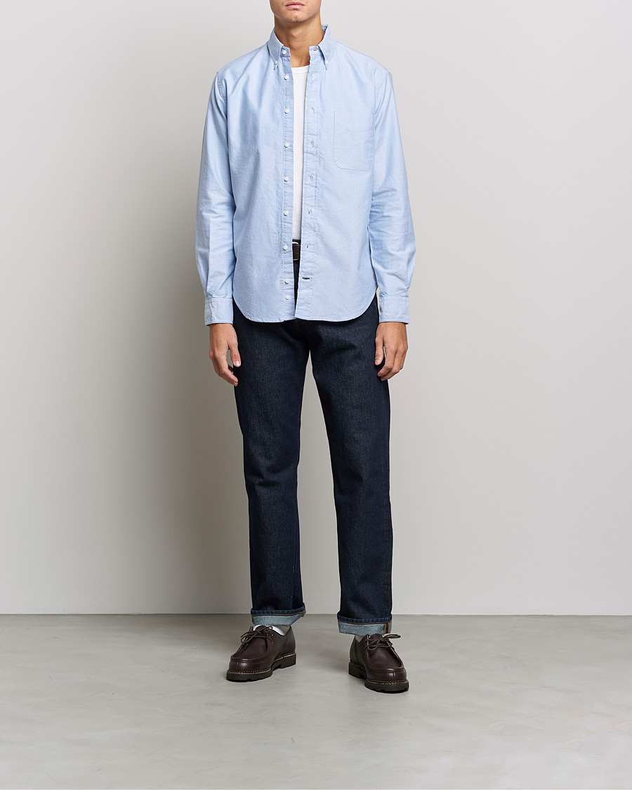 Homme | Chemises | Gitman Vintage | Button Down Oxford Shirt Light Blue