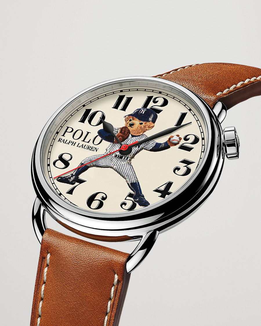 Homme | Fine watches | Polo Ralph Lauren | 42mm Automatic Yankee Bear White Dial 