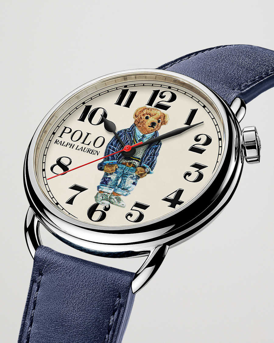 Homme |  | Polo Ralph Lauren | 42mm Automatic Cricket Bear White Dial 