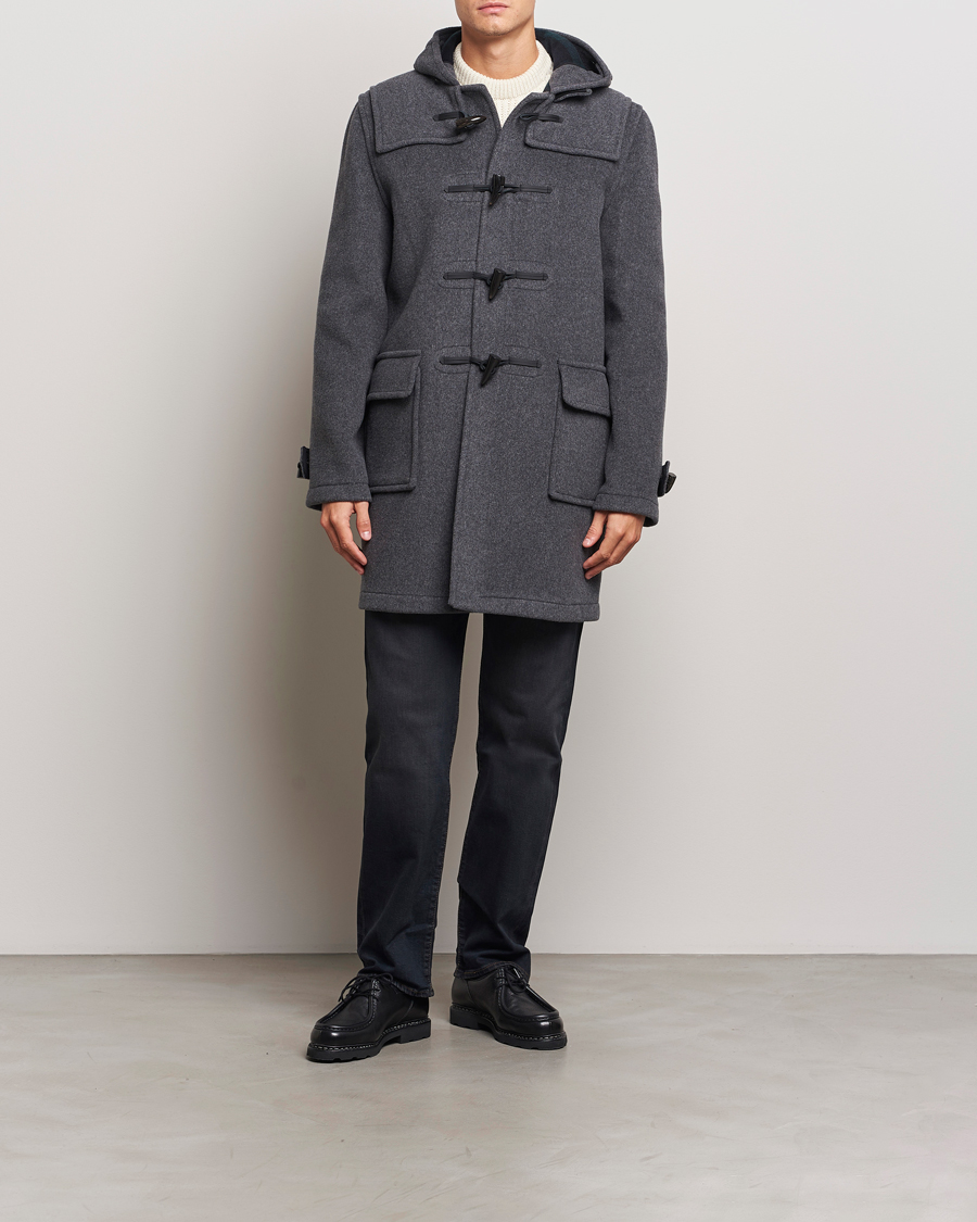 Homme | Manteaux Et Vestes | Gloverall | Morris Duffle Coat Grey/Blackwatch