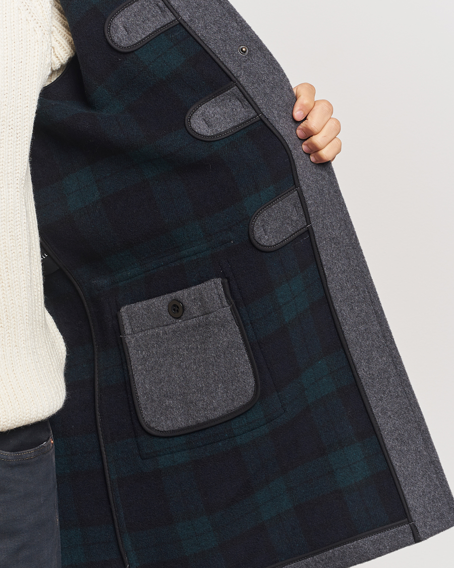 Homme | Manteaux Et Vestes | Gloverall | Morris Duffle Coat Grey/Blackwatch