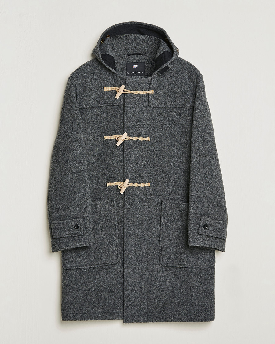 Homme | Manteaux Et Vestes | Gloverall | 575 Monty Original Duffle Coat Grey/Blackwatch