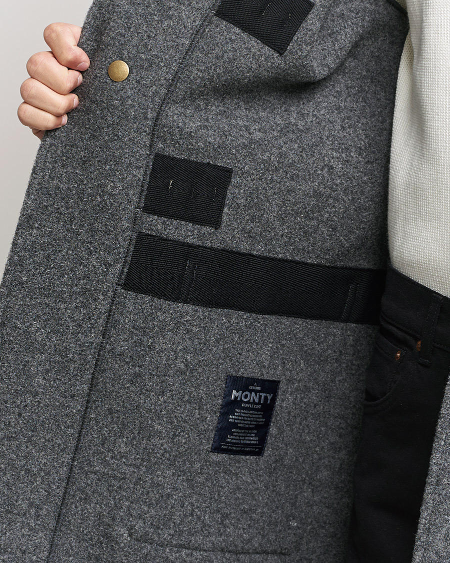 Homme | Manteaux Et Vestes | Gloverall | 575 Monty Original Duffle Coat Grey/Blackwatch
