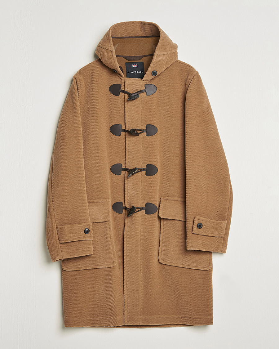 Homme | Manteaux Et Vestes | Gloverall | Edmund Herringbone Wool Duffle Camel