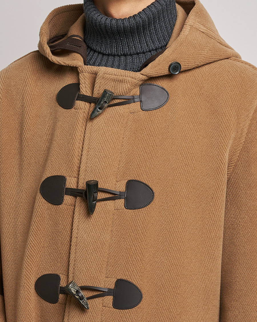 Homme | Manteaux Et Vestes | Gloverall | Edmund Herringbone Wool Duffle Camel