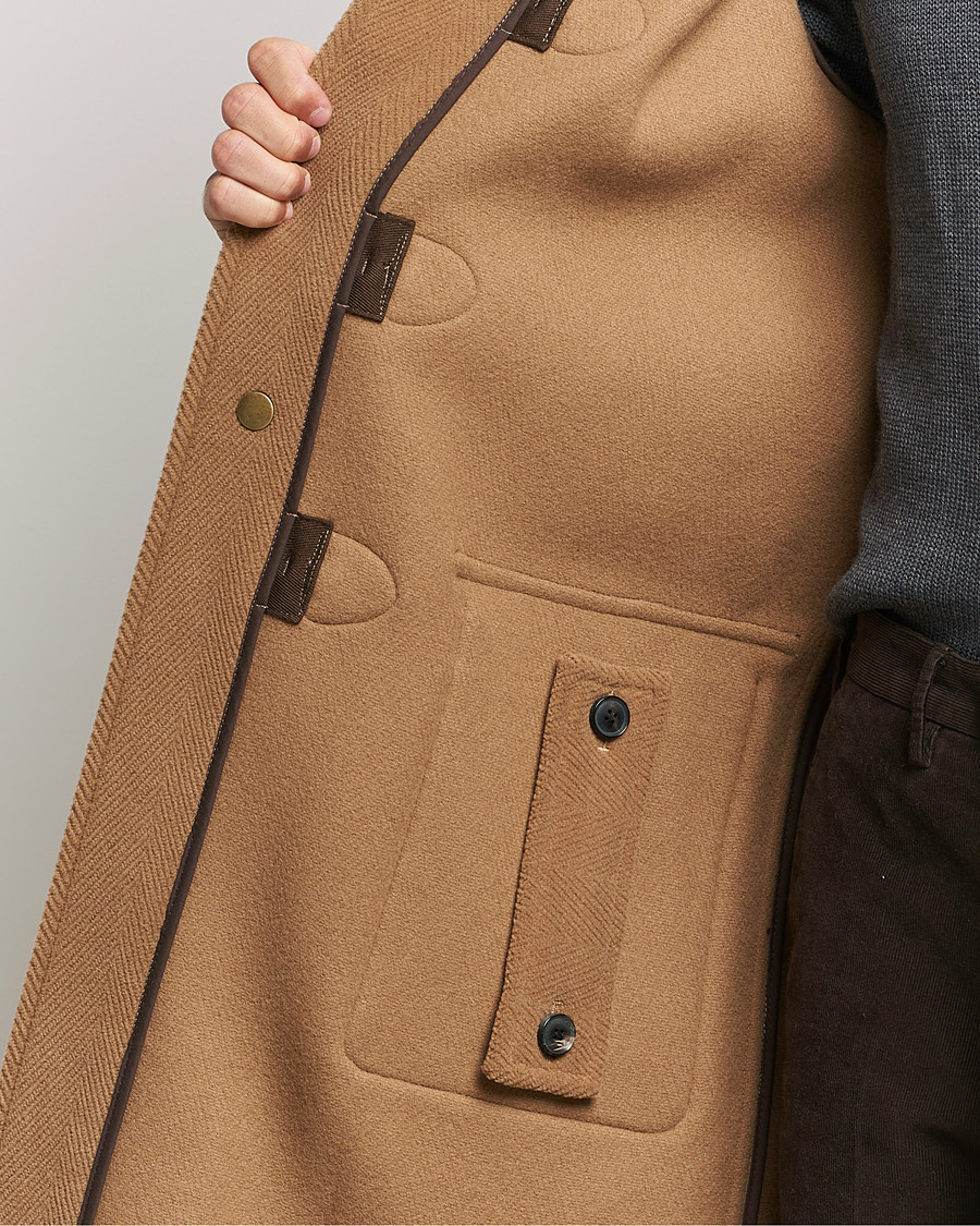Homme | Manteaux Et Vestes | Gloverall | Edmund Herringbone Wool Duffle Camel