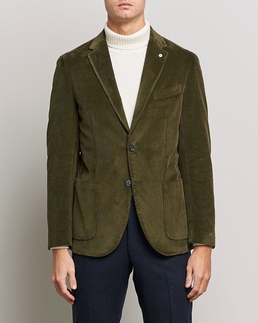 Homme | Blazers | L.B.M. 1911 | Jack Corduroy Blazer Olive