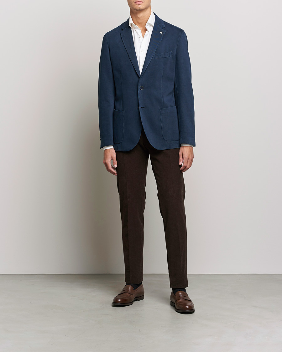 Homme | Blazers | L.B.M. 1911 | Jack Cotton/Cashmere Blazer Navy