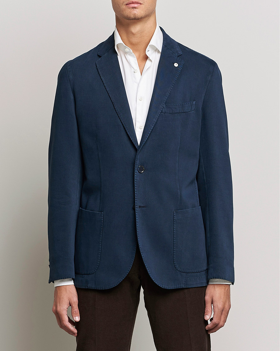 Homme | Blazers | L.B.M. 1911 | Jack Cotton/Cashmere Blazer Navy