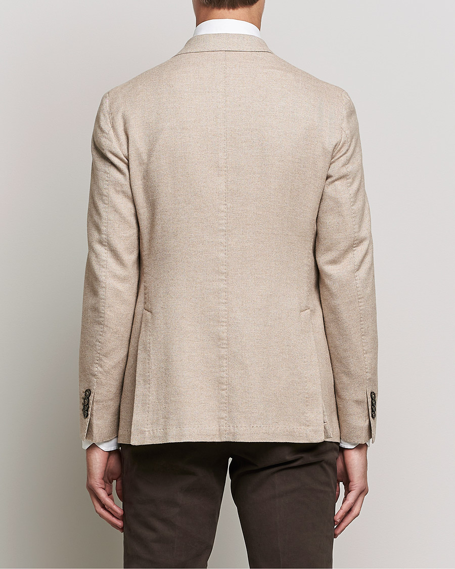 Homme | Blazers | L.B.M. 1911 | Jack Herringbone Soft Cotton Blazer Beige