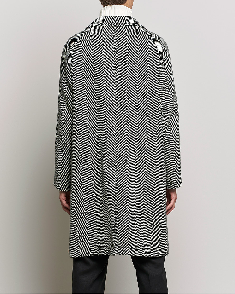 Homme | Manteaux Et Vestes | L.B.M. 1911 | Herringbone Raglan Wool Coat Black/White