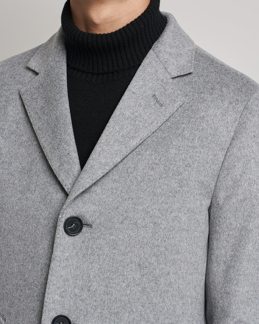 Homme | Manteaux Et Vestes | Oscar Jacobson | Storvik Wool/Cashmere Coat Light Grey