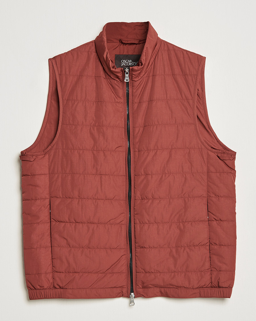Homme | Manteaux Et Vestes | Oscar Jacobson | Liner EVO Waistcoat Soft Red