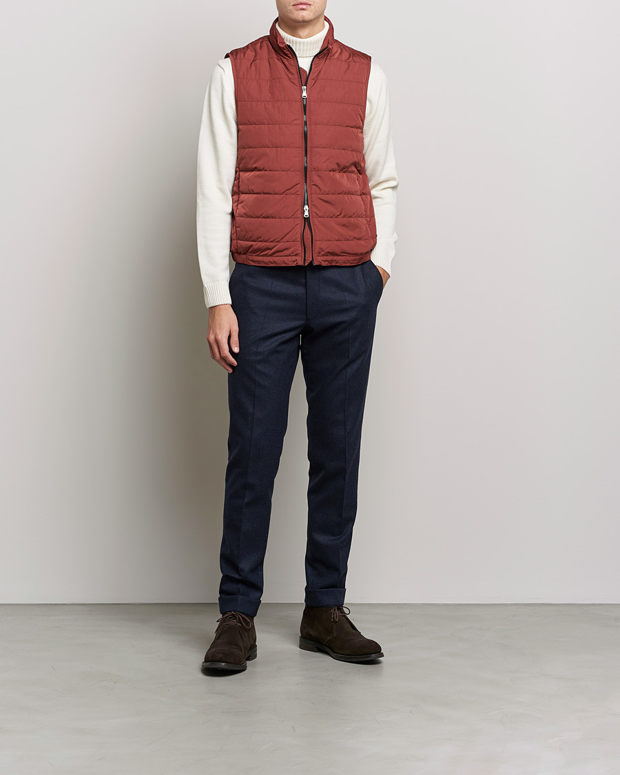 Homme | Manteaux Et Vestes | Oscar Jacobson | Liner EVO Waistcoat Soft Red
