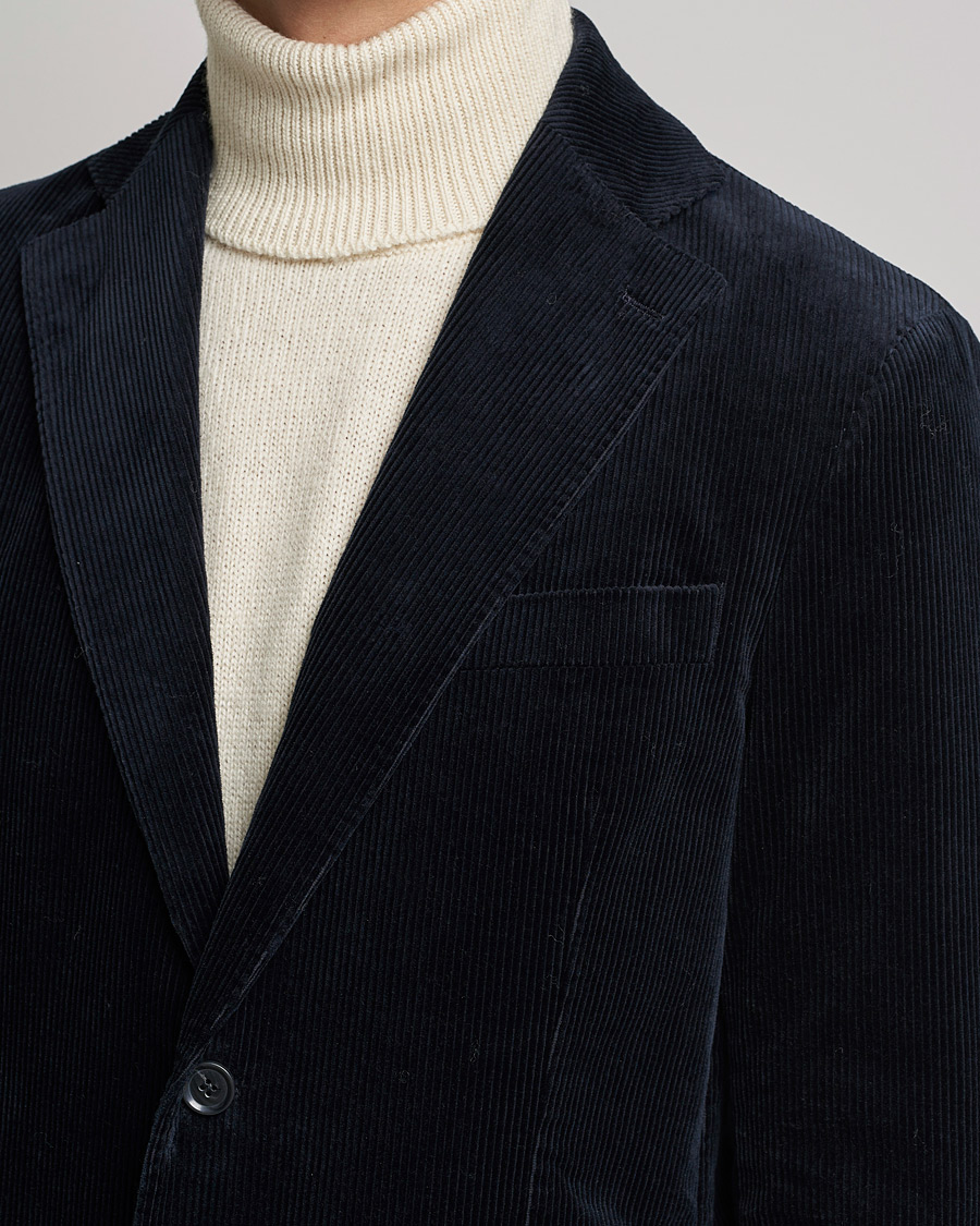 Homme | Blazers | Oscar Jacobson | Ferry Soft Cord Blazer Navy