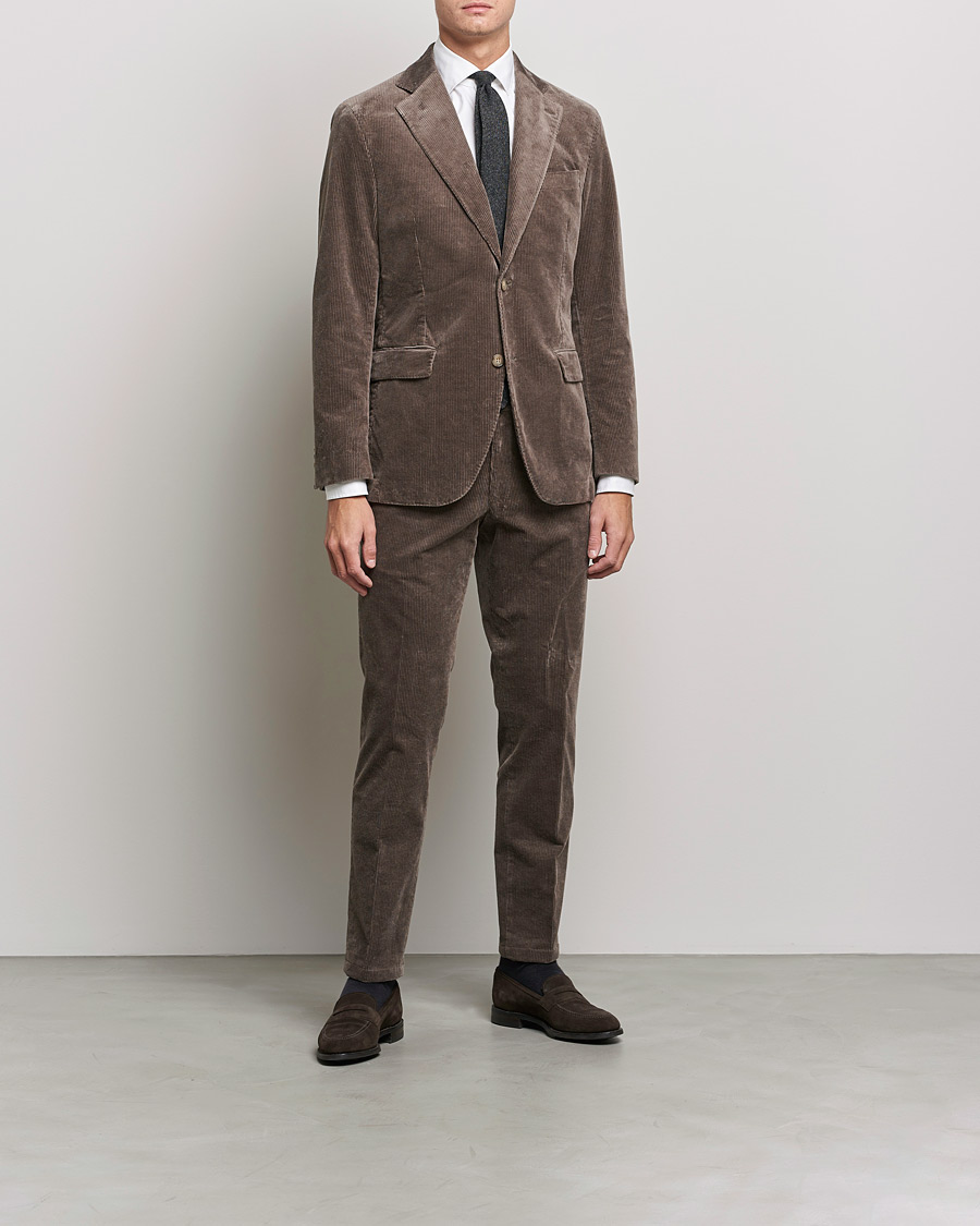 Homme | Blazers | Oscar Jacobson | Ferry Soft Cord Blazer Light Beige
