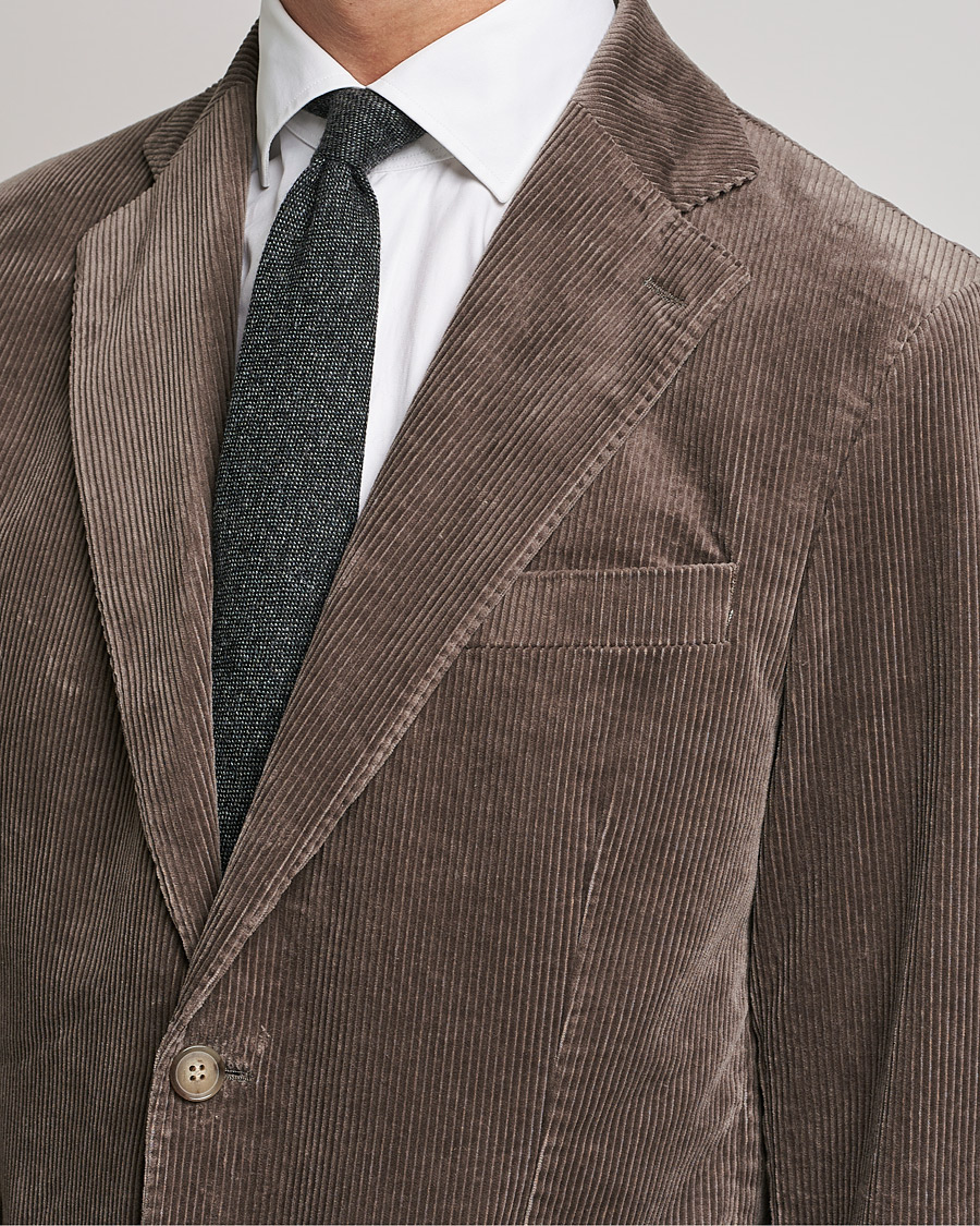 Homme | Blazers | Oscar Jacobson | Ferry Soft Cord Blazer Light Beige