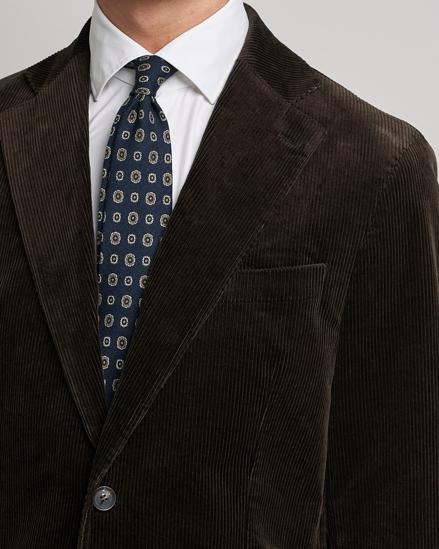Homme | Blazers | Oscar Jacobson | Ferry Soft Cord Blazer Brown