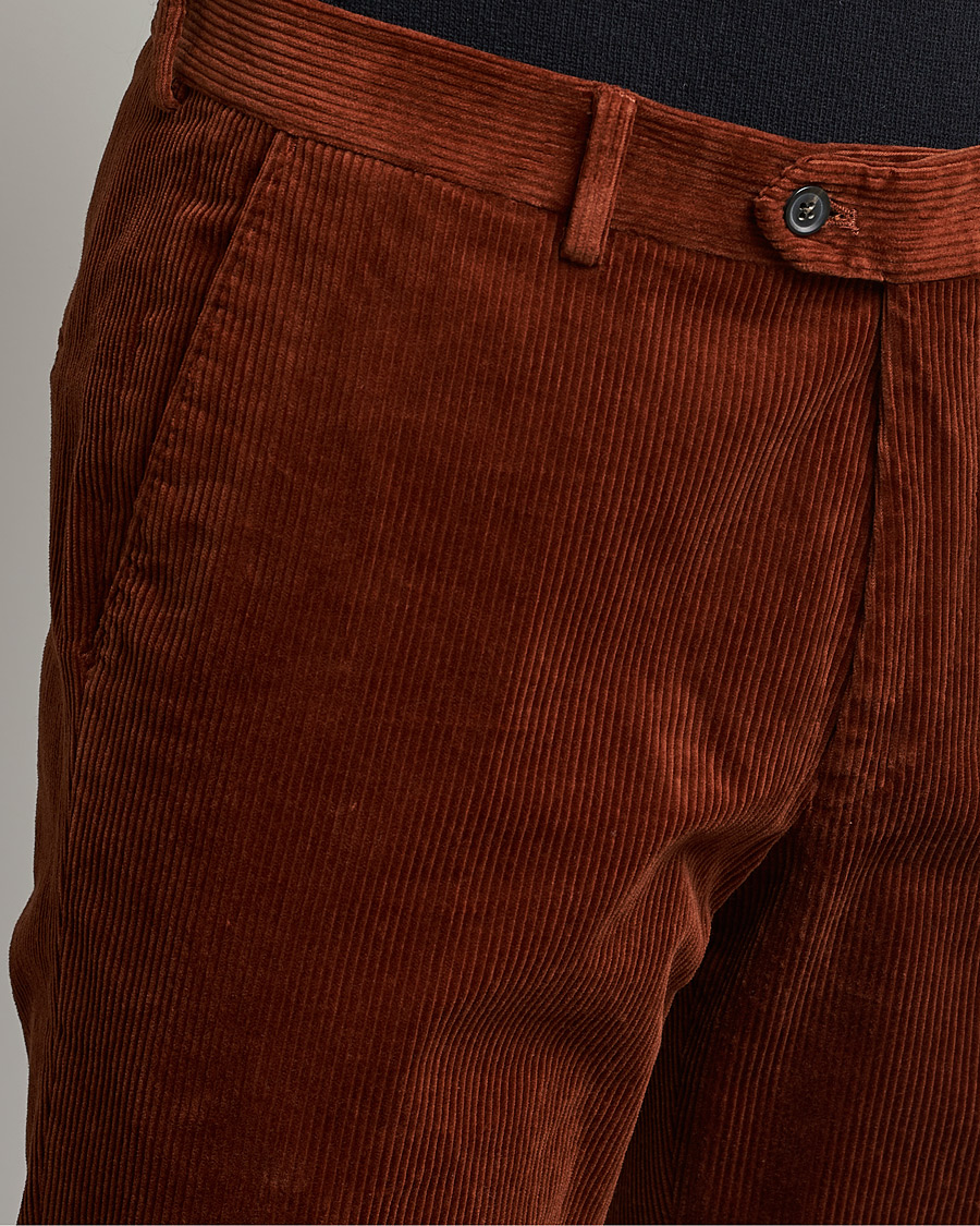 Homme | Pantalons | Oscar Jacobson | Denz Corduroy Trousers Orange