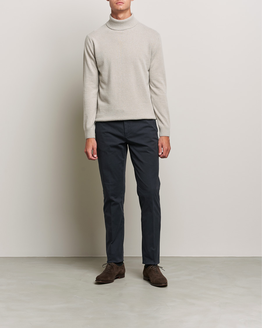 Homme | Pulls Et Tricots | Oscar Jacobson | Salim Wool/Cashmere Rollneck Beige