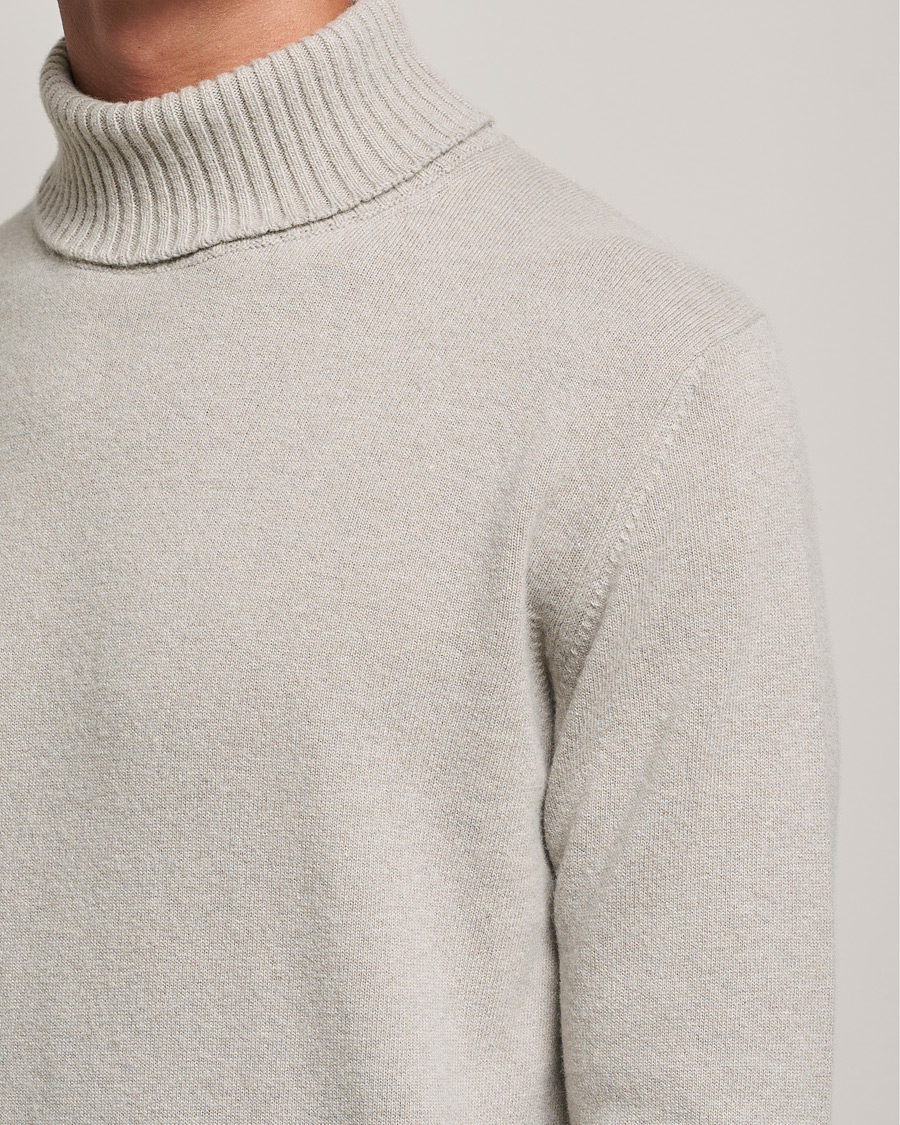 Homme | Pulls Et Tricots | Oscar Jacobson | Salim Wool/Cashmere Rollneck Beige