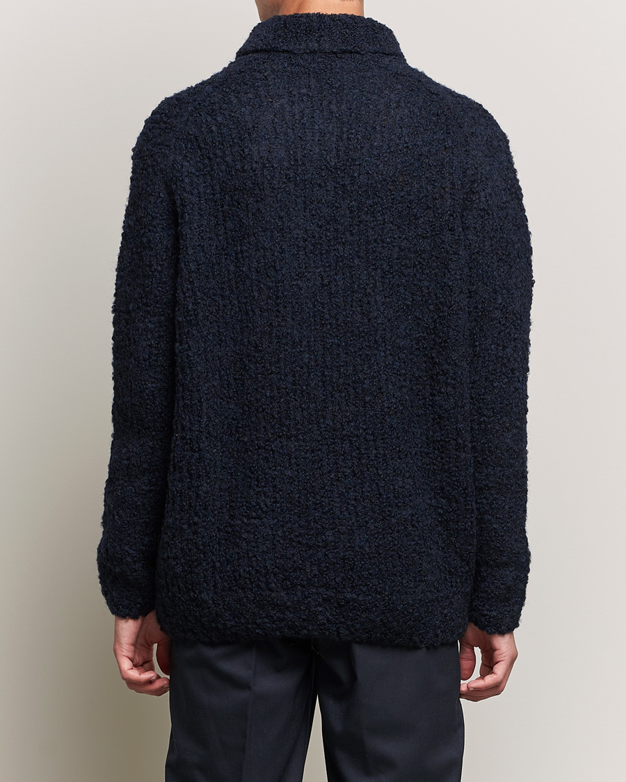Homme | Pulls Et Tricots | Oscar Jacobson | Krister Wool/Alpaca Rollneck Navy