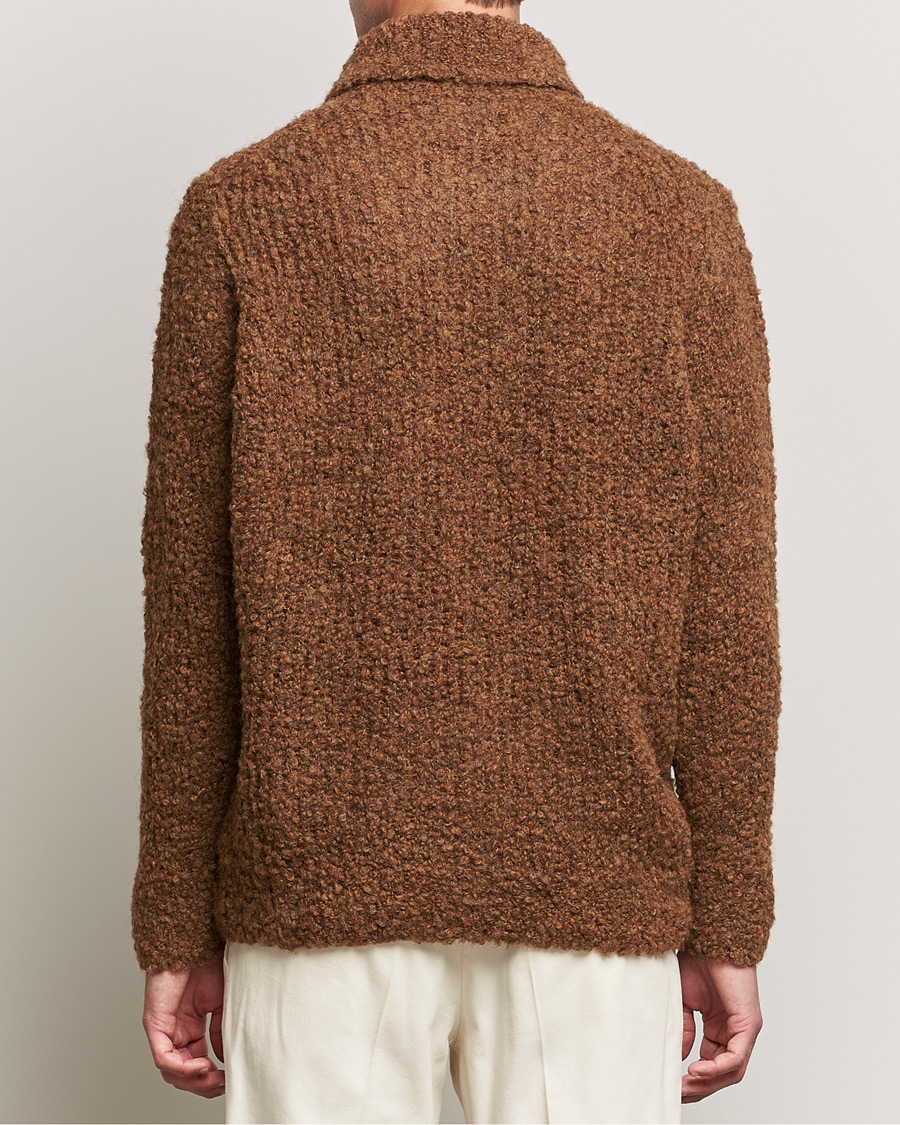 Homme | Pulls Et Tricots | Oscar Jacobson | Krister Wool/Alpaca Rollneck Dark Brown