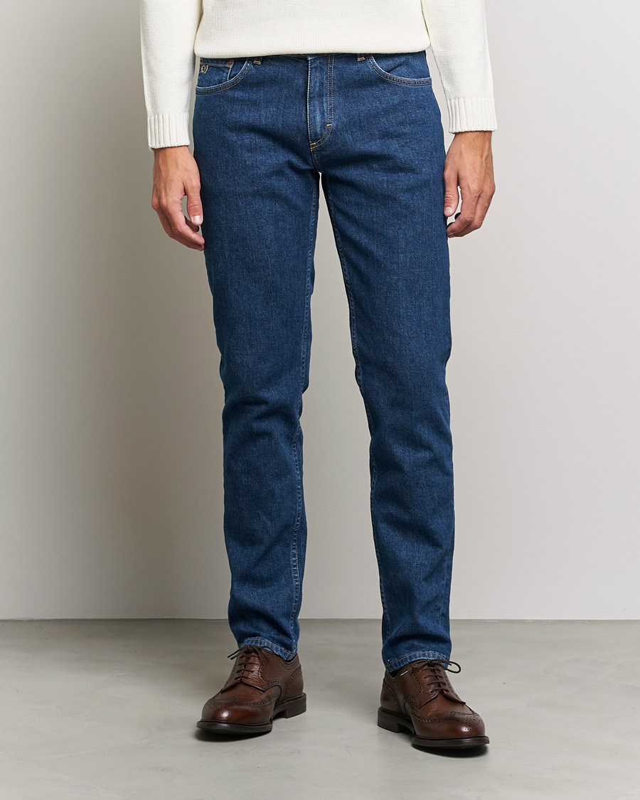 Homme | Jeans | Oscar Jacobson | Albert Cotton Stretch Jeans Thunder