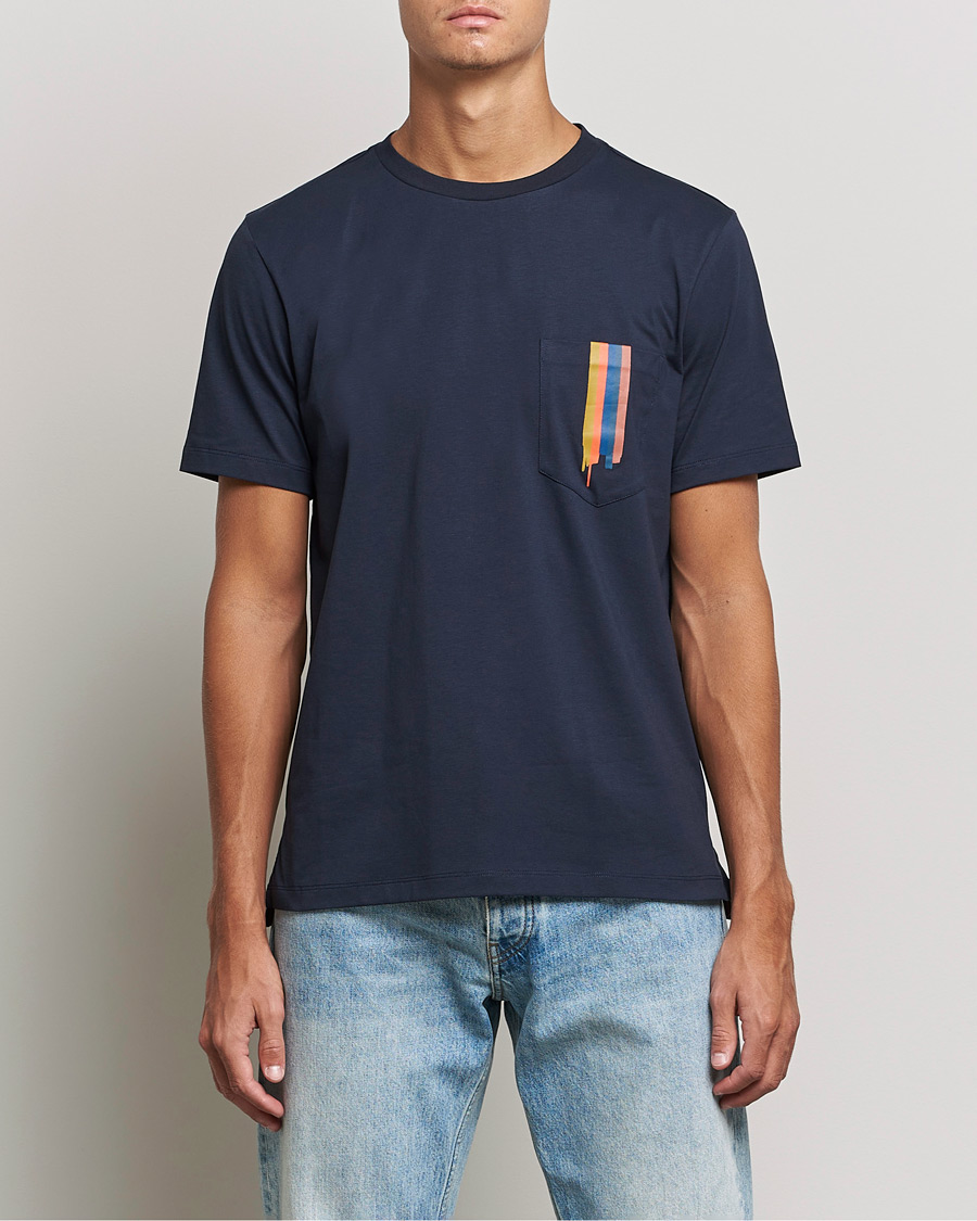Homme | T-shirts | Paul Smith | Artist Stripe T-shirt Navy