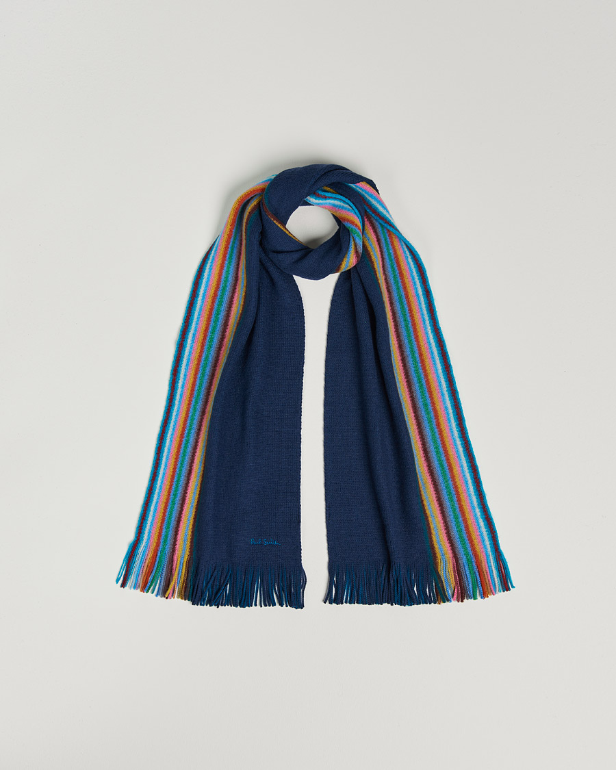 Homme | Paul Smith Merino Wool Scarf Blue | Paul Smith | Merino Wool Scarf Blue
