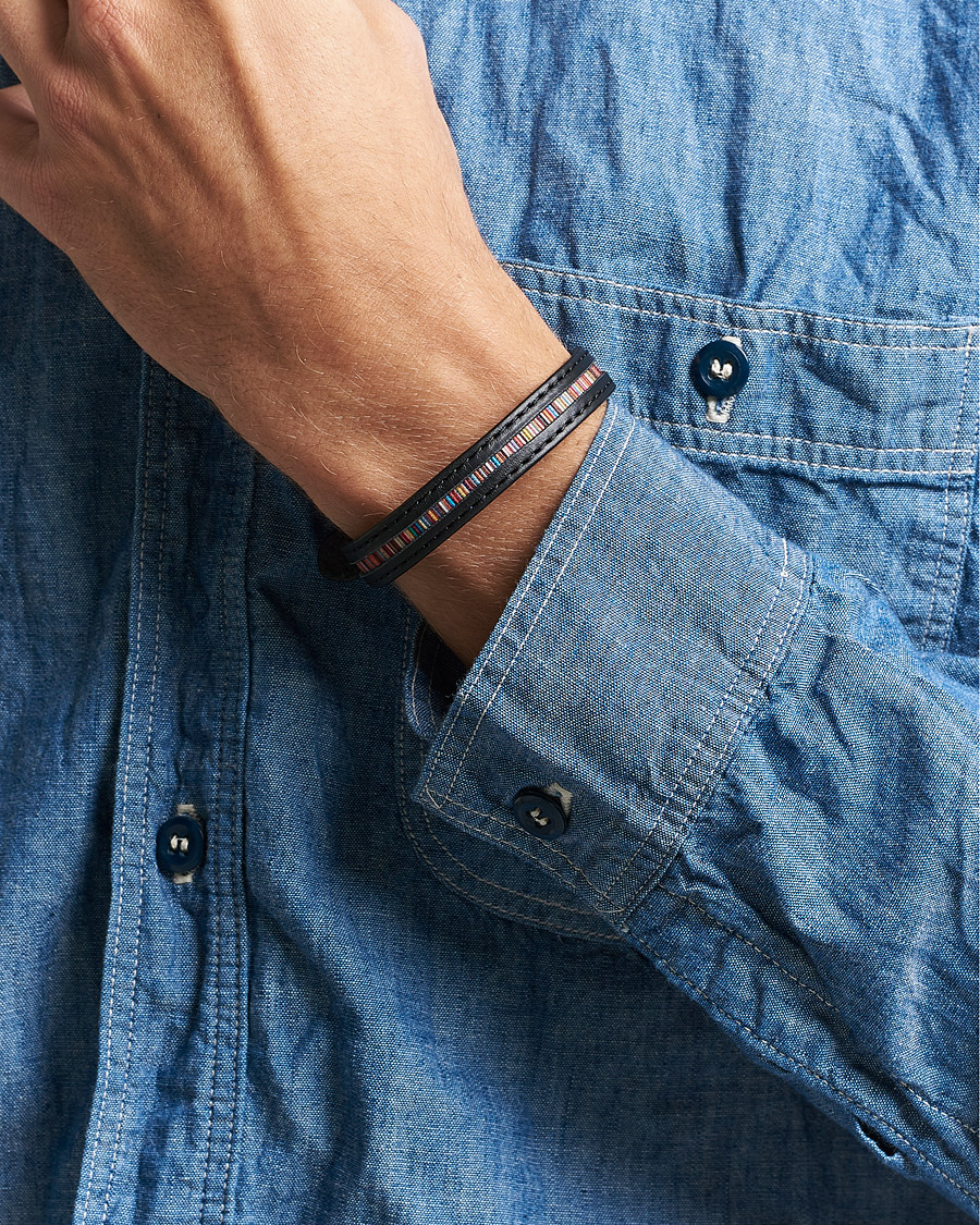 Homme | Paul Smith Leather Bracelet Black | Paul Smith | Leather Bracelet Black