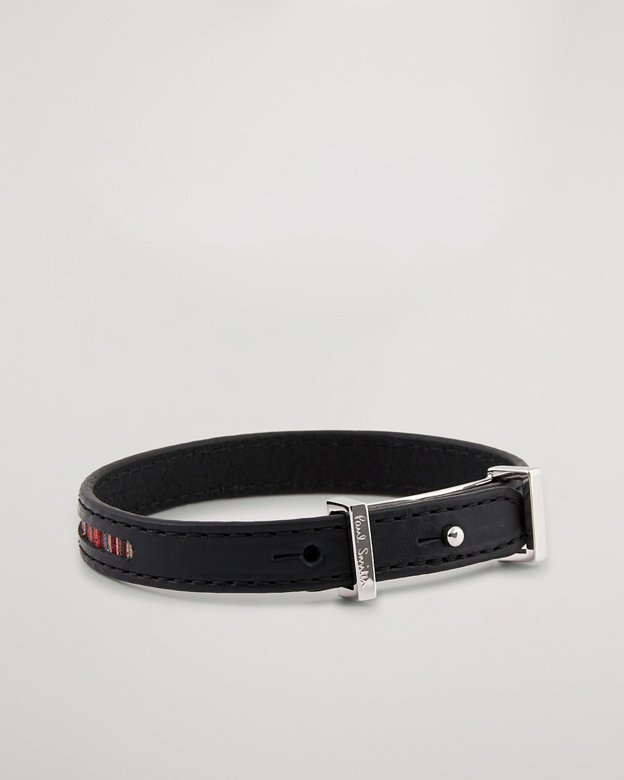 Homme | Paul Smith Leather Bracelet Black | Paul Smith | Leather Bracelet Black