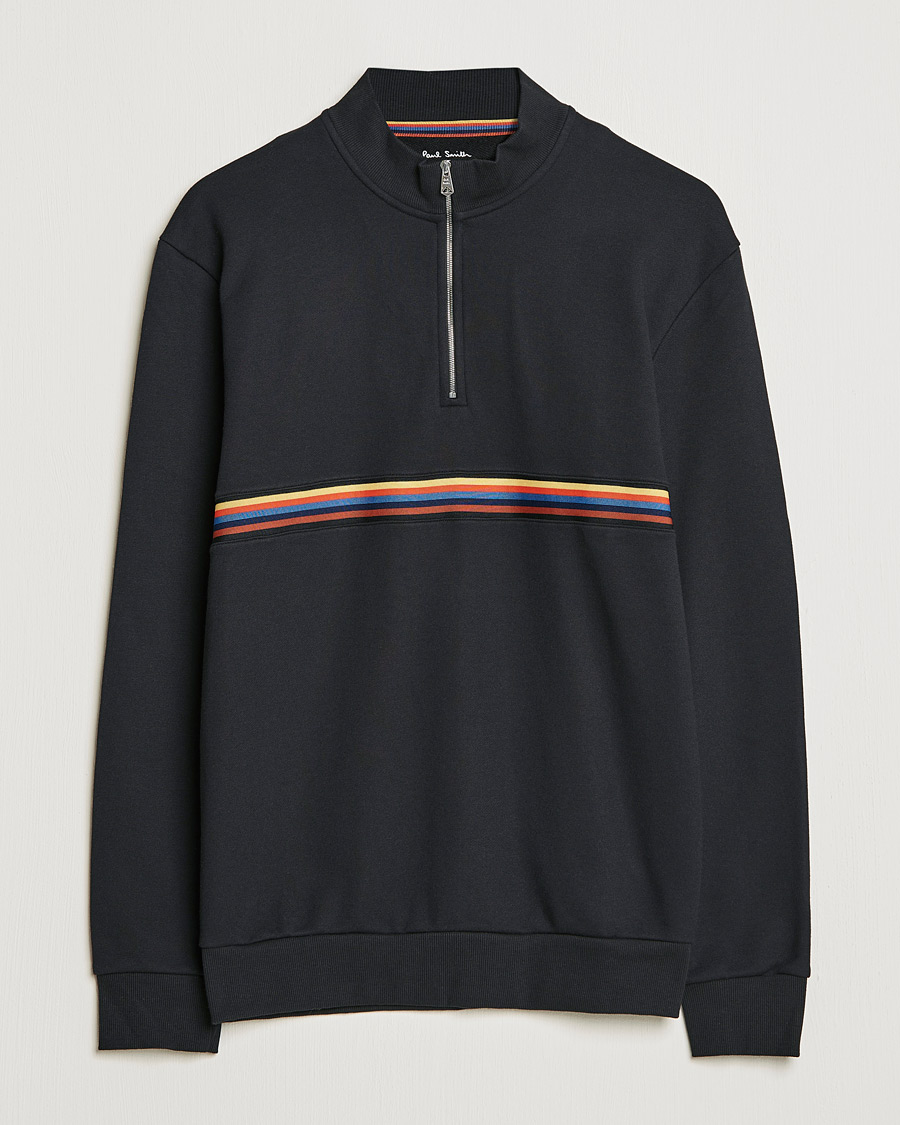 Homme | Pulls Et Tricots | Paul Smith | Half Zip Sweatshirt Black