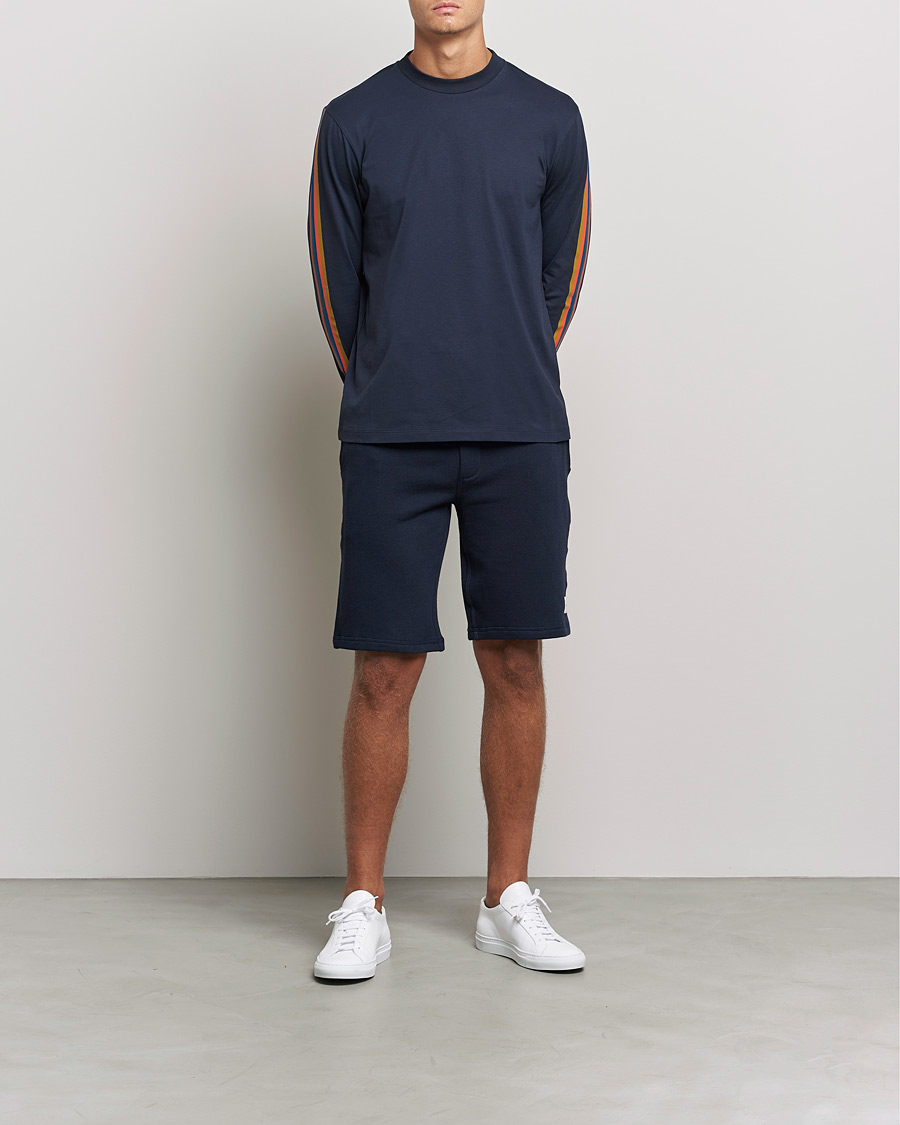 Homme | Shorts | Paul Smith | Birght Stripe Sweat Shorts Navy