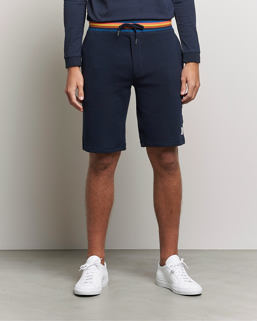 Homme | Shorts | Paul Smith | Birght Stripe Sweat Shorts Navy