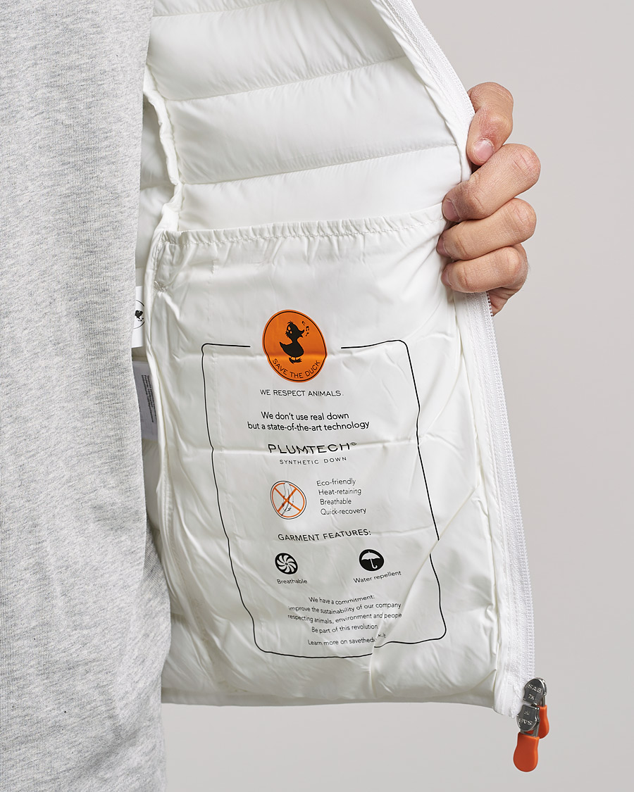 Homme | Manteaux Et Vestes | Save The Duck | Donald Lightweight Padded Hooded Jacket Off White